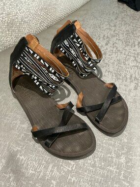 Nine West sandal, Black,size 6.5 excellent condition